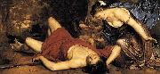 Cornelis Holsteyn Venus and Cupid lamenting the dead Adonis Spain oil painting artist
